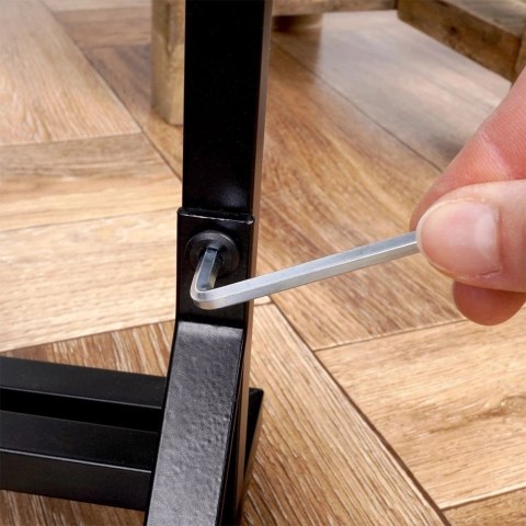 Vilde Kwietnik Stojak na Kwiaty 4-Poziomowy Kaskada Metalowy Loft VILDE 102 cm