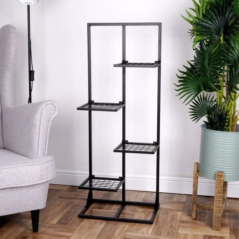 Vilde Kwietnik Stojak na Kwiaty 4-Poziomowy Kaskada Metalowy Loft VILDE 102 cm