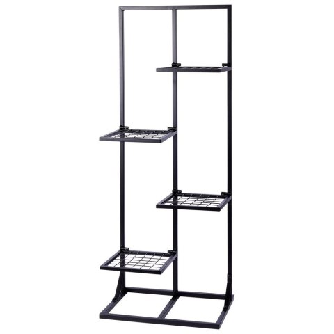 Vilde Kwietnik Stojak na Kwiaty 4-Poziomowy Kaskada Metalowy Loft VILDE 102 cm