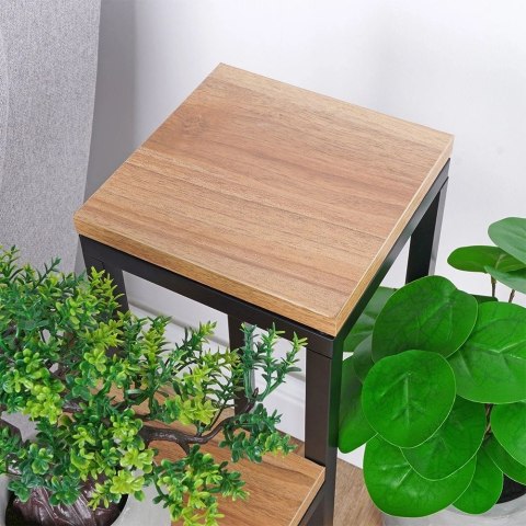 Vilde Kwietnik Stojak na Kwiaty 4-Poziomowy Kaskada Metalowy Loft VILDE 69 cm