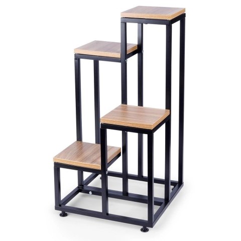 Vilde Kwietnik Stojak na Kwiaty 4-Poziomowy Kaskada Metalowy Loft VILDE 69 cm