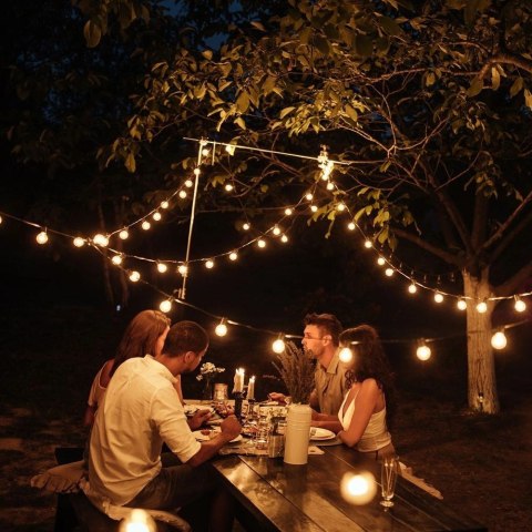 Vilde Lampki Led Girlanda Żarówki Ogrodowe Ozdobne Lekkie Solidne VILDE 12,5 m