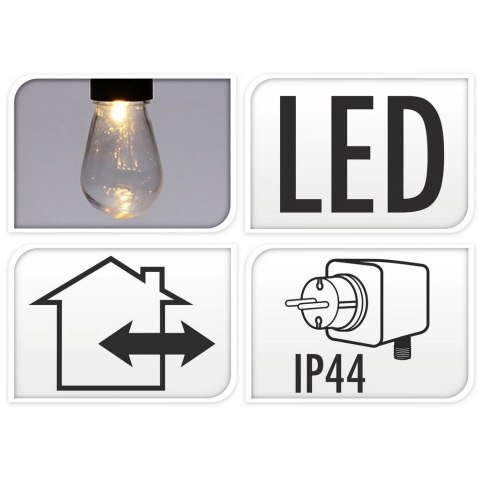 Vilde Lampki Led Girlanda Żarówki Ogrodowe Ozdobne Lekkie Solidne VILDE 12,5 m