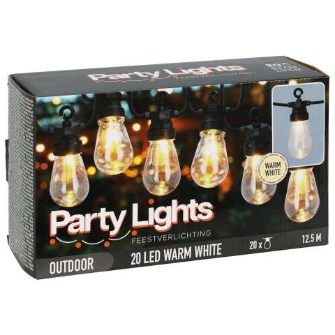 Vilde Lampki Led Girlanda Żarówki Ogrodowe Ozdobne Lekkie Solidne VILDE 12,5 m