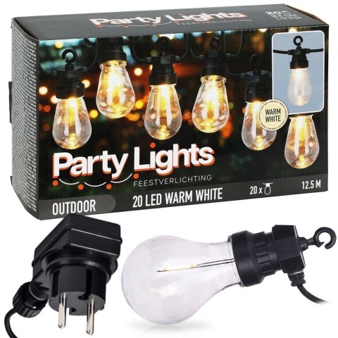 Vilde Lampki Led Girlanda Żarówki Ogrodowe Ozdobne Lekkie Solidne VILDE 12,5 m