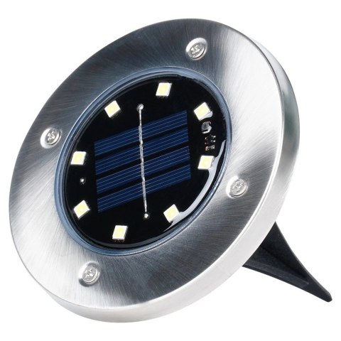 Vilde Lampki Ogrodowe Solarne LED Stalowe Wbijane VILDE 11,5 cm 12 szt.