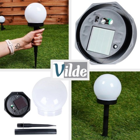 Vilde Lampki Ogrodowe Solarne LED Wbijane 33,5 cm 6 szt.
