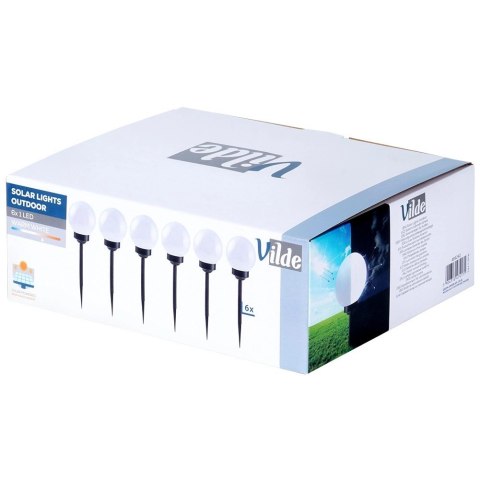 Vilde Lampki Ogrodowe Solarne LED Wbijane 33,5 cm 6 szt.