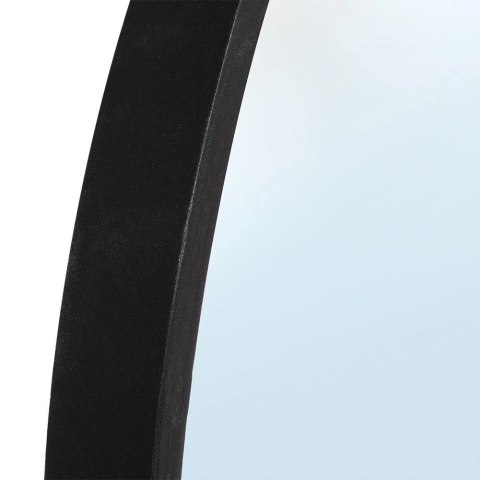 Vilde Lustro Ścienne Drewniane Czarne Okrągłe VILDE 50 cm