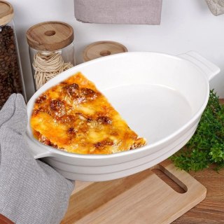 ALPINA Naczynie Żaroodporne do Zapiekania Ceramiczne Białe ALPINA 31,5x19,5x6 cm