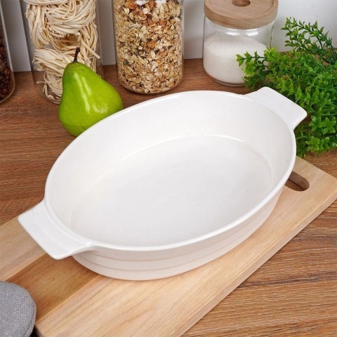 ALPINA Naczynie Żaroodporne do Zapiekania Ceramiczne Białe ALPINA 31,5x19,5x6 cm