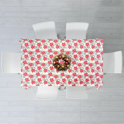 EXCELLENT HOUSEWARE Obrus świąteczny plamoodporny 220x150 cm