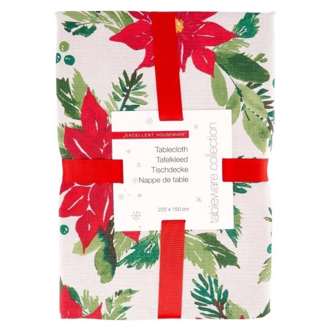 EXCELLENT HOUSEWARE Obrus świąteczny plamoodporny 220x150 cm