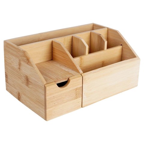 Eleganza Organizer na Kosmetyki do Makijażu Bambusowy ELEGANZA 24 x 15 x 11 cm