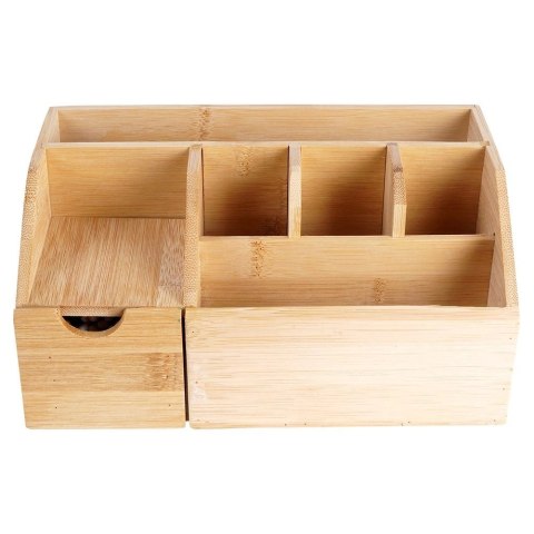Eleganza Organizer na Kosmetyki do Makijażu Bambusowy ELEGANZA 24 x 15 x 11 cm