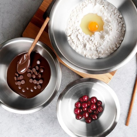 NAVA Miska Kuchenna do Miksowania Stalowa Lekka Nierdzewna NAVA 28 cm 4,3 L