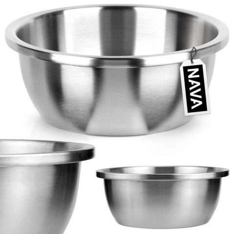 NAVA Miska Kuchenna do Miksowania Stalowa Lekka Nierdzewna NAVA 28 cm 4,3 L