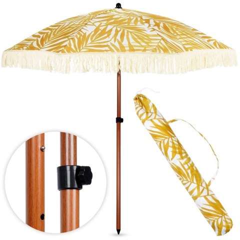 PROBEACH Parasol Plażowy Ogrodowy na Ogród Plaże Regulowany Przenośny PROBEACH 157cm