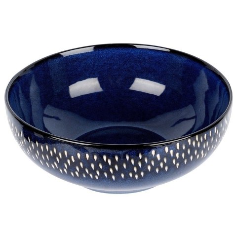 Siaki Collection Miska sałatkowa ceramiczna granatowa 25 cm, 2,8 l