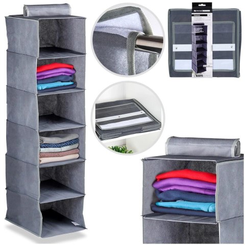 Storage Solutions Organizer wiszący do szafy 6 półek