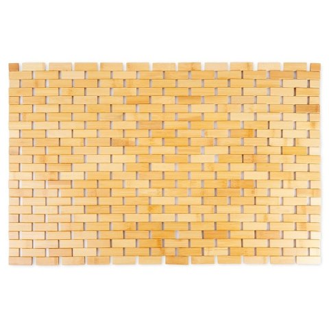 Vilde Mata antypoślizgowa łazienkowa bambusowa 80x50 cm