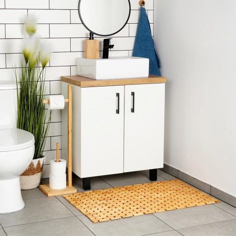 Vilde Mata antypoślizgowa łazienkowa bambusowa 80x50 cm