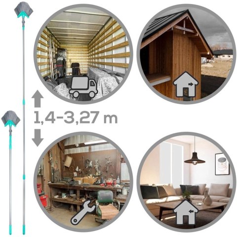 Vilde Miotła Teleskopowa do Kurzu i Pajęczyn Trójkątna Solidna VILDE 140-327 cm