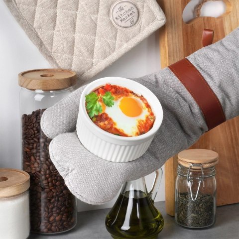 Vilde Miseczki do Zapiekania Pieczenia Ceramiczne Białe VILDE 260 ml 6 szt.