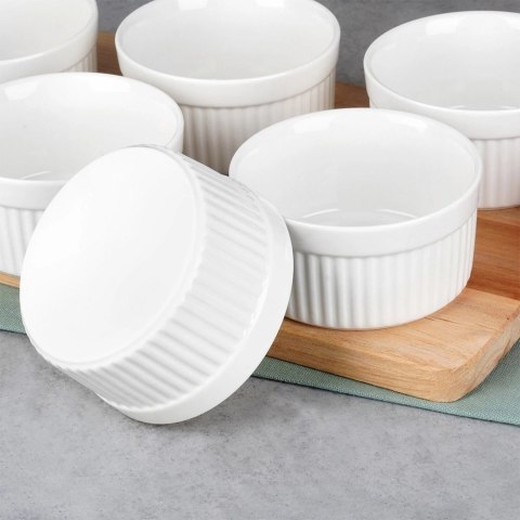 Vilde Miseczki do Zapiekania Pieczenia Ceramiczne Białe VILDE 260 ml 6 szt.