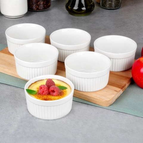 Vilde Miseczki do Zapiekania Pieczenia Ceramiczne Białe VILDE 260 ml 6 szt.