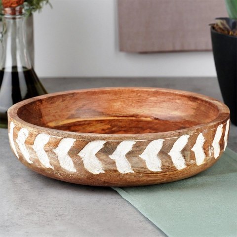 Vilde Miska Stołowa Drewniana do Podawania Serwowania na Owoce ORION 24 cm, 1,3 l