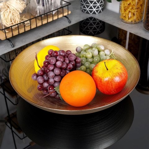 Vilde Miska Szklana Misa na Sałatkę Salaterka Złota VILDE 30 cm 2,2 l