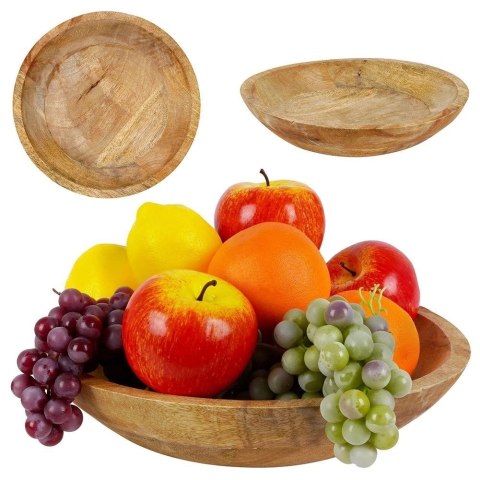 Vilde Miska na Owoce Drewniana Dekoracyjna Ozdobna do Serwowania VILDE 30 cm