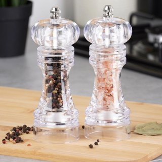 Vilde Młynek do pieprzu i soli akrylowy 16 cm 2 szt.