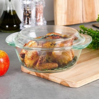 Vilde Naczynie Żaroodporne z Pokrywką do Pieczenia Szklane Małe VILDE 1,4l+430ml