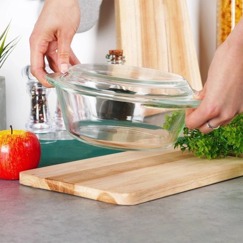 Vilde Naczynie Żaroodporne z Pokrywką do Pieczenia Szklane Małe VILDE 1,4l+430ml