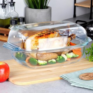 Vilde Naczynie żaroodporne z pokrywką szklane 3,1+2,6 l