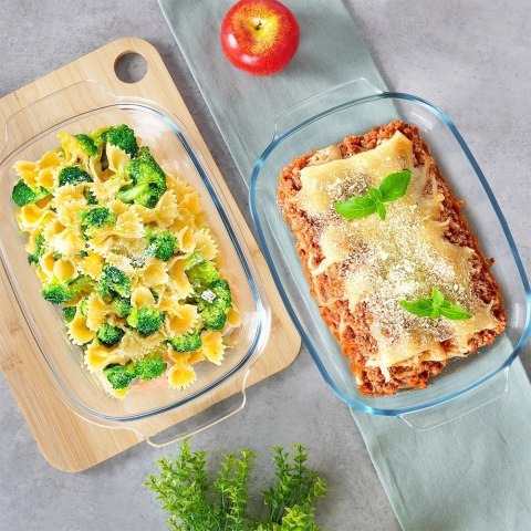 Vilde Naczynie żaroodporne z pokrywką szklane 3,1+2,6 l