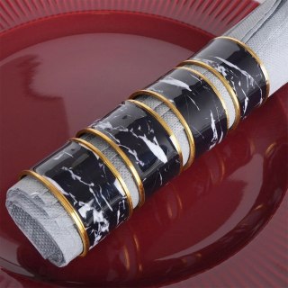 Vilde Obrączki Pierścienie Złote na Serwetki Metalowe VILDE 4,5 cm 4 szt.