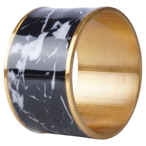 Vilde Obrączki Pierścienie Złote na Serwetki Metalowe VILDE 4,5 cm 4 szt.