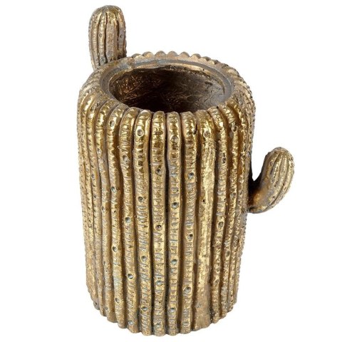 Vilde Osłonka na Doniczkę Ogrodowa Dekoracyjna Złota Kaktus VILDE 34,5 cm