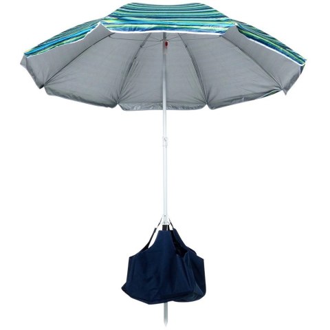 Vilde Parasol Plażowy z Podstawą Stojakiem Regulowany VILDE 147 cm