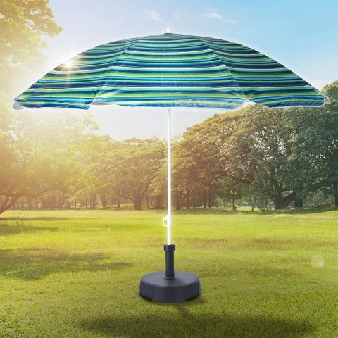 Vilde Parasol Plażowy z Podstawą Stojakiem Regulowany VILDE 147 cm