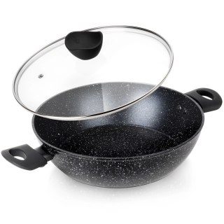 Vilde Patelnia Granitowa Nieprzywierająca Głęboka Gaz Indukcja ORION 28 cm 3,5l