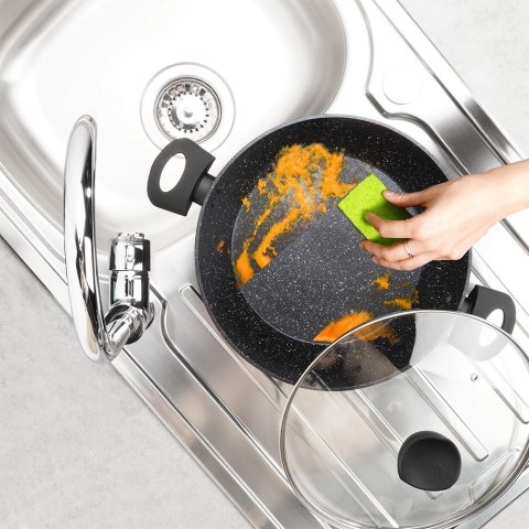 Vilde Patelnia Granitowa Nieprzywierająca Głęboka Gaz Indukcja ORION 28 cm 3,5l