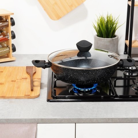 Vilde Patelnia Granitowa Nieprzywierająca Głęboka Gaz Indukcja ORION 28 cm 3,5l