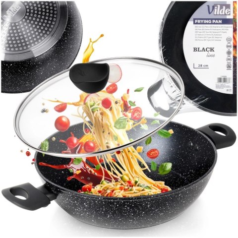 Vilde Patelnia Granitowa Nieprzywierająca Głęboka Gaz Indukcja ORION 28 cm 3,5l