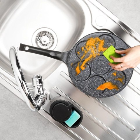 Vilde Patelnia Granitowa Nieprzywierająca ze Wzorkiem do Jajek Placków ORION 26cm