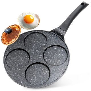 Vilde Patelnia Granitowa do Jajek Placków Gaz Indukcja 4 Otwory ORION 26 cm