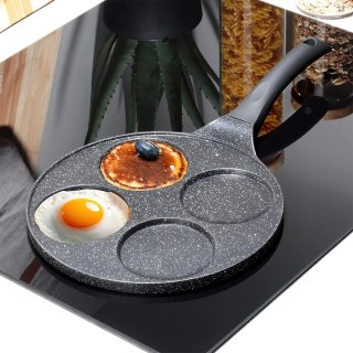 Vilde Patelnia Granitowa do Jajek Placków Gaz Indukcja 4 Otwory ORION 26 cm